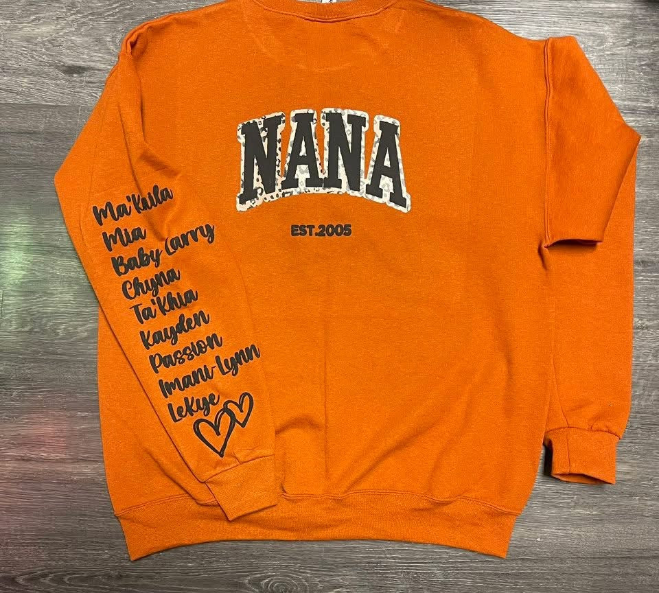 Customized Mama/Grandma Crews