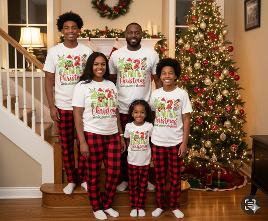 2025 Grinch Christmas (family of 5)